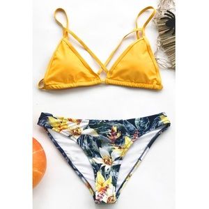 Yellow Floral Bikini
